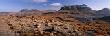 scotland, assynt, mountains, autumn, quinag, suilven, canisp, cul mor, stac polly, panorama