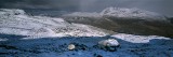 panorama, snow, mountains, slioch, ross, cromarty, scottish highland, mountain, scotland