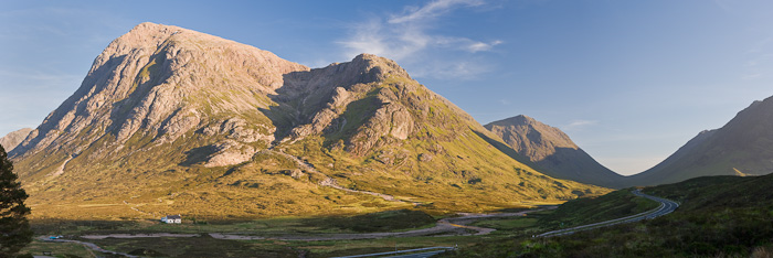 buachaille etive mor, glencoe, mountain, isolation, sunset, glen, highland, scotland, photo