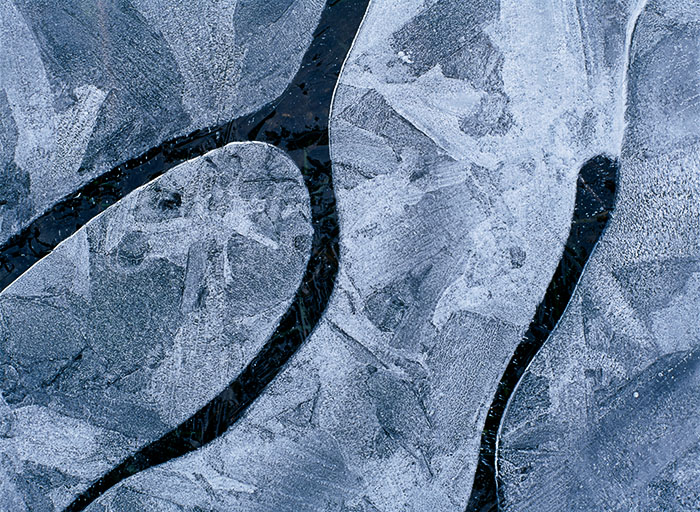 ice, monochomatic, image, gritty, texture, ice patterns, photo