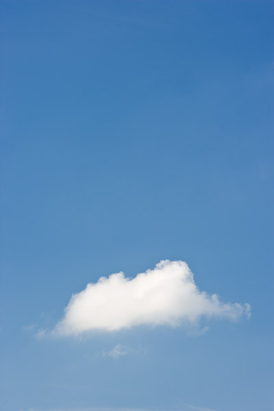Summer, cloud, blue, sky, lone, weather, wide open, empty, angus, photo