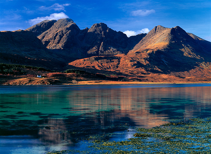 Skye has the potential for many beautiful landscape images given its numerous dramatic mountains. On this occasion crystal clear...