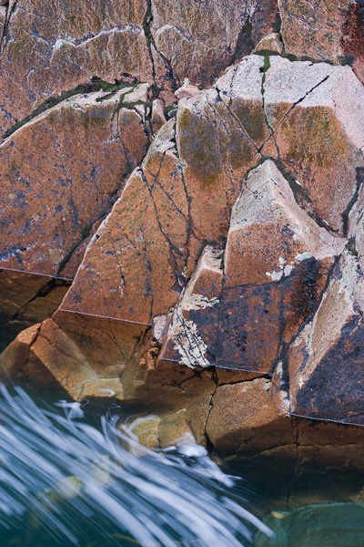 Ignoring the magnificence of the wider Glen Etive landscape, I concentrated on a small section of rock in the swirling river....